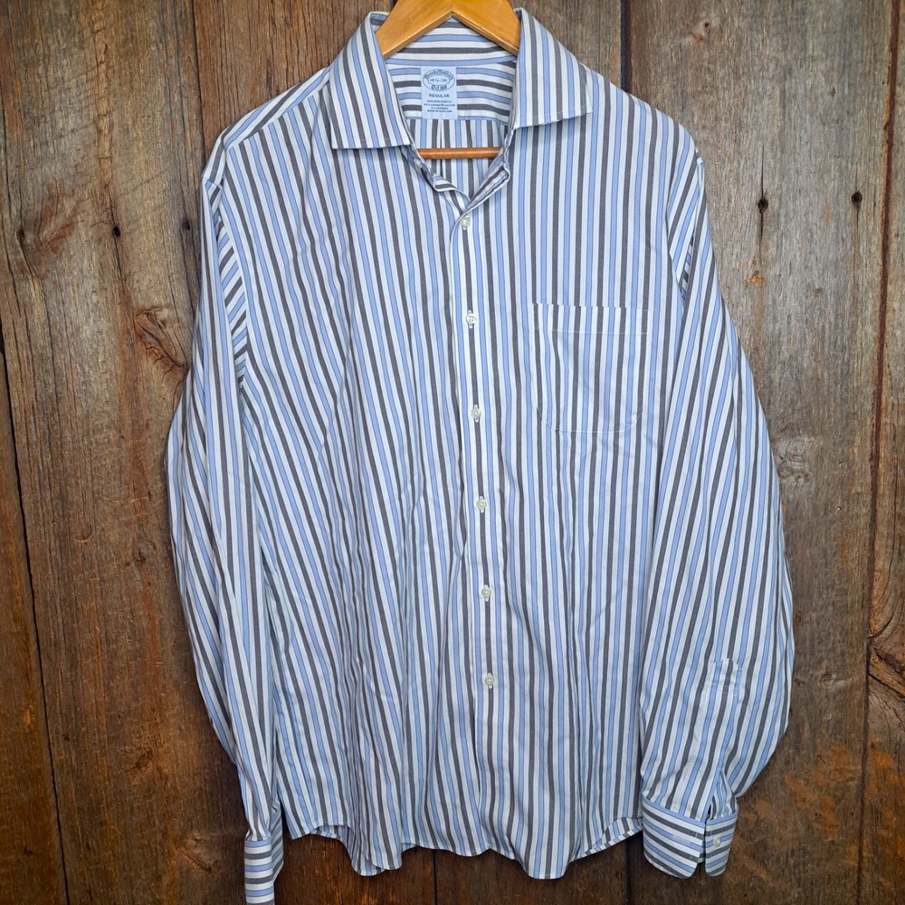 Heritage Style Academia Brooks Brothers Regular Fit 16 1/2-36 L Button-Up Shirt